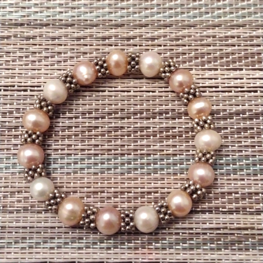 Faux Pearl Beaded Bracelet